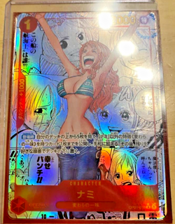 NAMI MANGA ALT ART OP01-016 R ONE PIECE CARD THE BEST PRB-01 COMIC PARALLEL NM - Image 1