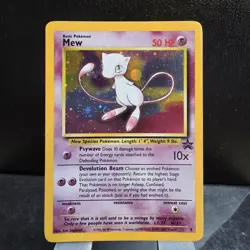 Pokemon Mew Wotc Promo Holo Card 09/53 1999 Basic Psychic 50 HP TCG - Image 1