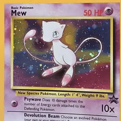Pokemon Mew Wotc Promo Holo Card 09/53 1999 Basic Psychic 50 HP TCG - Image 2