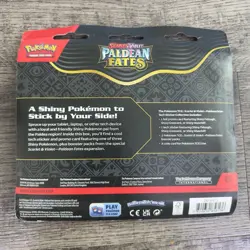 Pokemon Paldean Fates Tech Sticker Collection - Maschiff - With 3 Booster Packs - Image 2