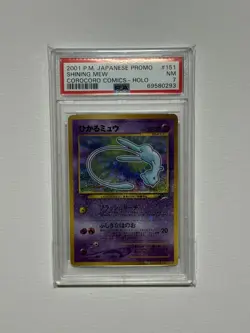 Shining Mew Pokemon 2001 Holo Corocoro Comics Promo Japanese 151 PSA 7 Near Mint - Image 1