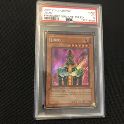 YUGIOH 1ST ED PSV-000 JINZO SECRET RARE PHARAOH'S SERVANT HOLO FOIL PSA 3 VG - Image 1