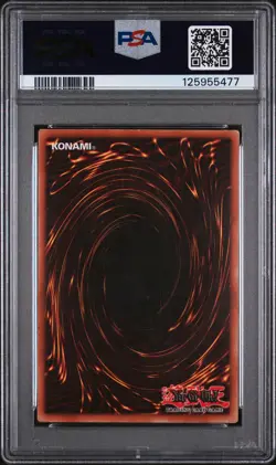 2002 Yu-Gi-Oh! Metal Raiders Black Skull Dragon #MRD-018 PSA 6 - Image 2