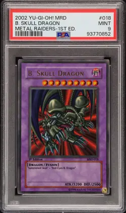 2002 YU-GI-OH! MRD-METAL RAIDERS 1ST ED #018 B. SKULL DRAGON PSA 9 - Image 1