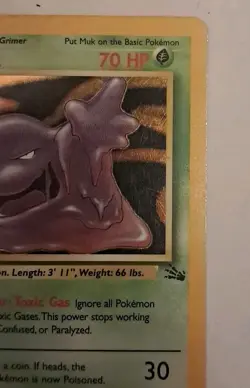 Pokemon TCG Muk Fossil 13/62 Holo Unlimited Holo Rare MP+ Free Shipping - Image 3