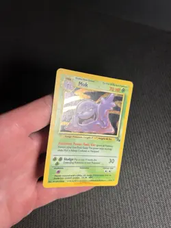 Pokemon TCG Muk 13/62 Fossil Holo Rare HP - Image 4