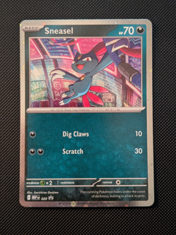 Pokemon TCG Phantasmal Flames Sneasel Black Star Promo Cosmos Holo 020 NM/M - Image 1