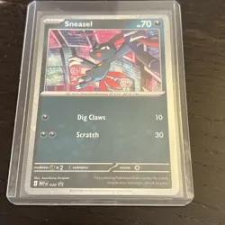 TCG Pokemon TCG Phantasmal Flames Sneasel Black Star Promo Cosmos Holo 020 - Image 1