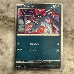 TCG Pokemon TCG Phantasmal Flames Sneasel Black Star Promo Cosmos Holo 020 - Image 1