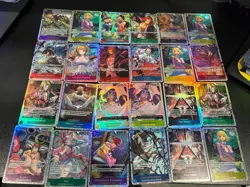 One Piece TCG English SR Lot of 24 NM-M+ - Image 1