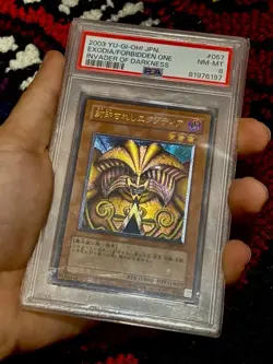 Yu-Gi-Oh! Exodia The Forbidden One Invader/Darkness JPN Ultimate 307-057 PSA NM+ - Image 1