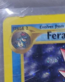 Pokemon Neo Genesis TCG Feraligatr 4/111 Holo Rare Swirl 💫 Great Condition! - Image 5