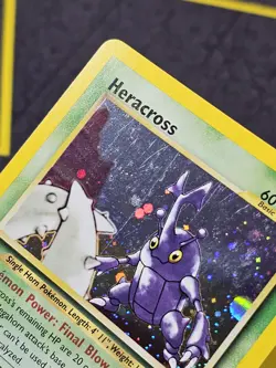 Pokemon TCG Heracross 6/111 Neo Genesis Unlimited Holo Rare - LP/MP - Image 4