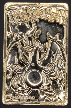 Pokemon Charizard Nintendo 1999 Burger King 23k Gold Plated Card - Image 1