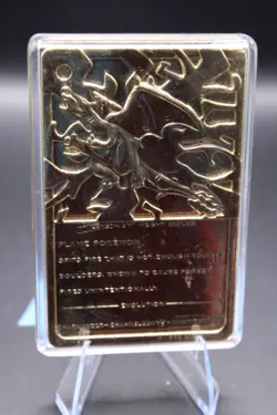 Pokemon Charizard Nintendo 1999 Burger King 23k Gold Plated Card - Image 4