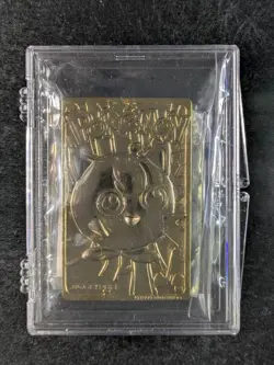 1999 Pokemon JIGGLYPUFF Burger King 23K Gold-Plated Card Special Promo - Image 1