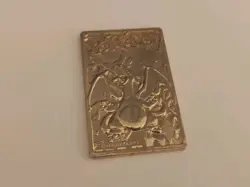Pokemon Charizard Gold Plated 23K Burger King Trading Card Promo 1999 - Image 2