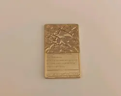Pokemon Charizard Gold Plated 23K Burger King Trading Card Promo 1999 - Image 4
