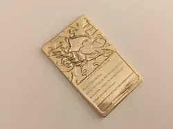 Pokemon Charizard Gold Plated 23K Burger King Trading Card Promo 1999 - Image 5