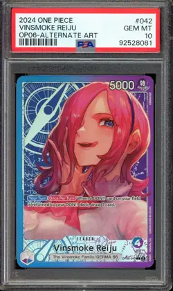 [PSA 10] Vinsmoke Reiju OP06-042 - Wings of the Captain OP06 Alt Art ONE PIECE - Image 1
