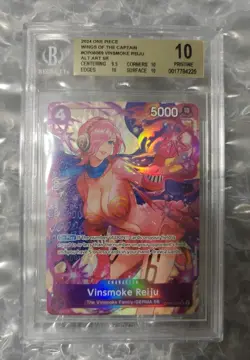 BGS 10 - One Piece TCG OP06-069 Vinsmoke Reiju Alt Art SR English - Image 1