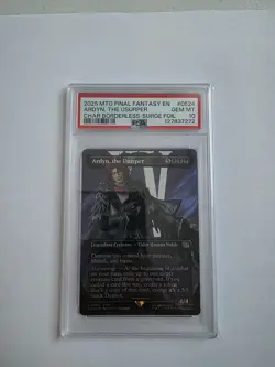 PSA 10 2025 MTG FINAL FANTASY CHARACTER BORDERLESS-SURGE FOIL ARDYN, THE USURPER - Image 1