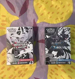 Pokemon Black Bolt and White Flare Booster Bundle Set of 2 Sealed - Image 1
