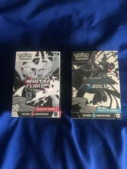 Pokemon Black Bolt and White Flare Booster Bundle Set of 2 Factory Sealed New - Image 1