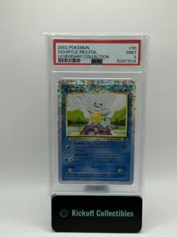 2002 Pokemon Squirtle 95/110 Legendary Collection Reverse Foil Card PSA 9 - Image 1