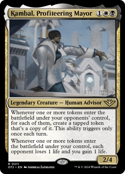 Kambal, Profiteering Mayor 211 | NM | OTJ Outlaws of Thunder Junction Magic MTG - Image 1