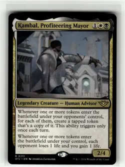 KAMBAL, PROFITEERING MAYOR Outlaws of Thunder Junction #211 OTJ(NM+)(MTG) - Image 1