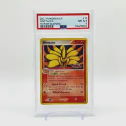 PSA 8 - Ninetales Reverse Holo Stamped - 19/108 EX Power Keepers 2007 - MINT - Image 1