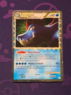 Feraligatr (Prime) - 108/123 - Holo Rare - HeartGold SoulSilver - 2010 Pokemon - Image 3