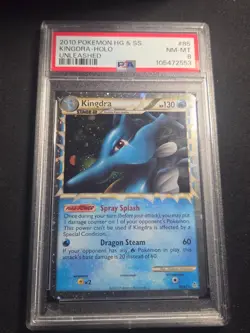 2010 POKEMON HEARTGOLD KINGDRA PRIME #85 ULTRA RARE PSA 8 NM-MINT HOLO RARE - Image 1
