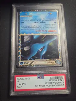 2010 POKEMON HEARTGOLD KINGDRA PRIME #85 ULTRA RARE PSA 8 NM-MINT HOLO RARE - Image 2