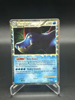 Feraligatr Prime 108/123 Ultra Rare MP Pokemon Card HGSS 2010 - Image 1