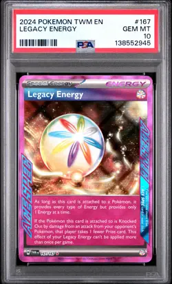 2024 POKEMON TWM EN-TWILIGHT MASQUERADE #167 LEGACY ENERGY PSA 10 - Image 1