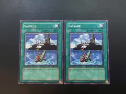 Yugioh - Salvage IOC-096 Common 1st Edition x2 set - Image 1