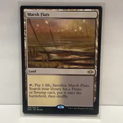 MTG - Marsh Flats - Land W/B - MH2 248 - Rare - NM - Image 1