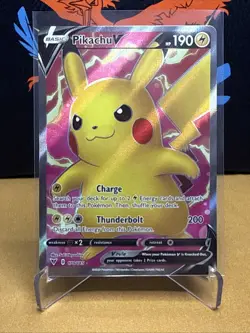 Pokemon TCG Vivid Voltage Pikachu v 170/185 Full Art Ultra Rare Card - Image 1