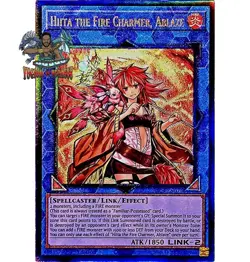 Yugioh! 1x Hiita the Fire Charmer, Ablaze RA04-EN074 Ultimate Rare 1st Ed NM - Image 1