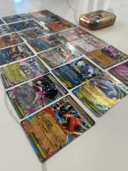 Pokemon Cards ALL EX LOT 21 EX shipped In mini tin. PHANTASMAL FLAMES MEGA EVO - Image 1