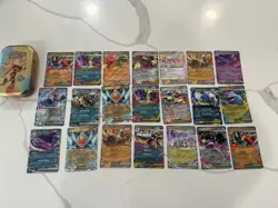 Pokemon Cards ALL EX LOT 21 EX shipped In mini tin. PHANTASMAL FLAMES MEGA EVO - Image 2