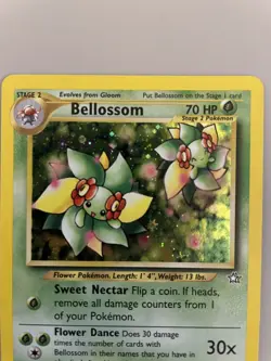 Pokemon TCG 2000 Neo Genesis Holo Rare Card Bellossom 3/111 LP - Image 2