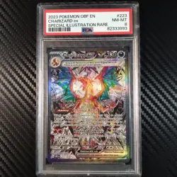 2023 Pokemon OBF EN Charizard EX Special Illustration Rare 223/197 - PSA NM-MT 8 - Image 1