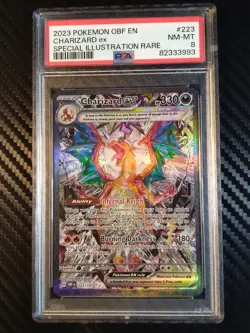 2023 Pokemon OBF EN Charizard EX Special Illustration Rare 223/197 - PSA NM-MT 8 - Image 3