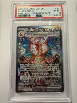 2023 POKEMON OBF EN-OBSIDIAN #223 CHARIZARD EX SPECIAL ILLUSTRATION RARE PSA 8 - Image 1