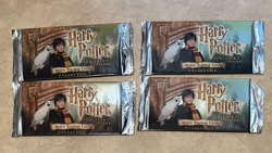 LOT 4 Harry Potter Sorcerer's Stone Movie Trading Card Packs 7 Card SEALED - Image 1