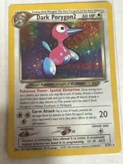 Pokemon Dark Porygon2 Holo Rare Card Neo Destiny Series No.233 - Image 1