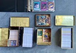 Yu-Gi-Oh Card Storage Unit Lot - 16 Tins TOTAL (4 Filled, 12 Empty) + Binder - Image 4
